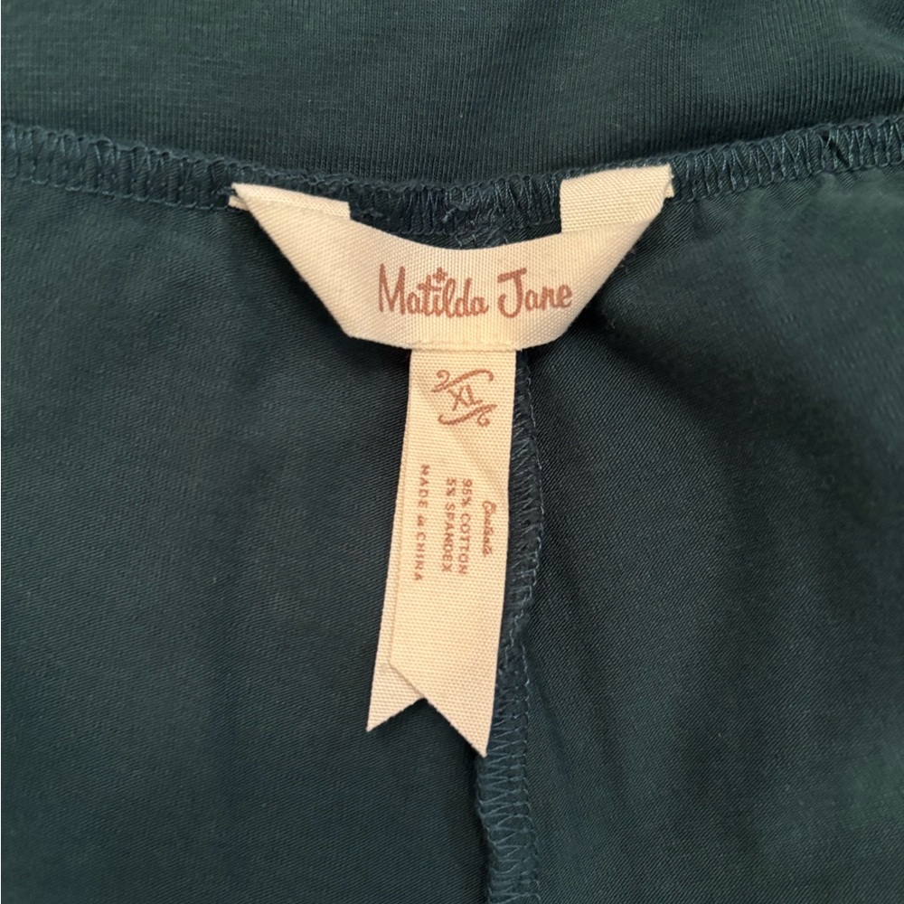 Matilda Jane Teal Ruffle Hem Pants - Picture 8 of 8